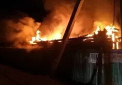 Под Иркутском сгорел садовый дом