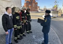 Отработка действий по тушению пожаров в различных условиях проведена в музее «Золотые ворота» 
