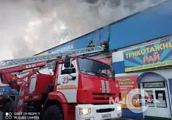 На вещевом рынке в Магнитогорске произошел пожар: пострадавших нет