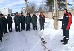 Огнеборцы потушили условный пожар на объекте электроэнергетики 